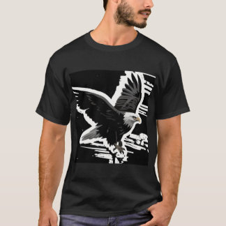 Symbol of Power: Bald Eagle in Flight T-Shirt