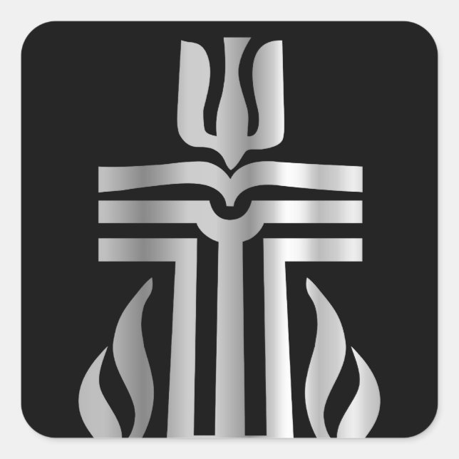 Symbol of Presbyterian religion Square Sticker (Front)