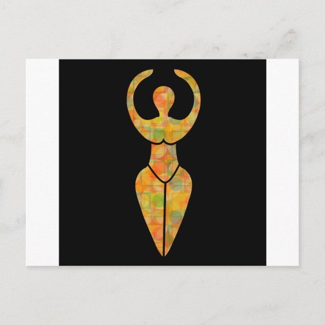 Symbol of the Wiccan goddess Postcard (Front)
