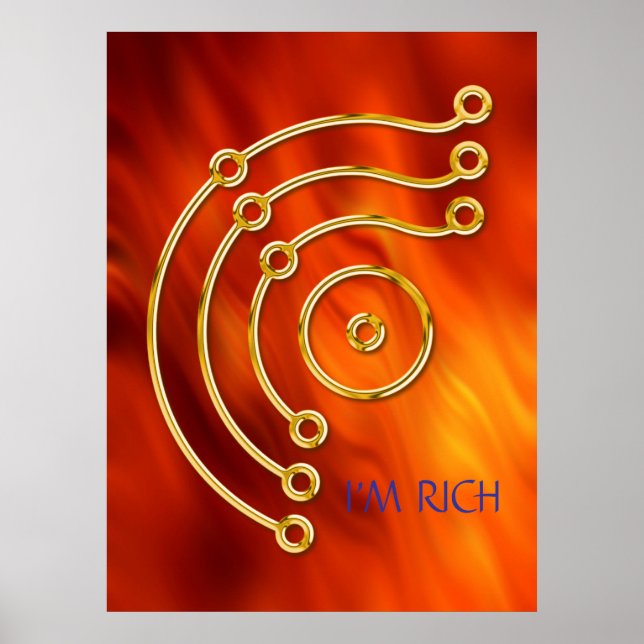 Symbol RUNA / GOLD, I'M RICH Poster (Front)