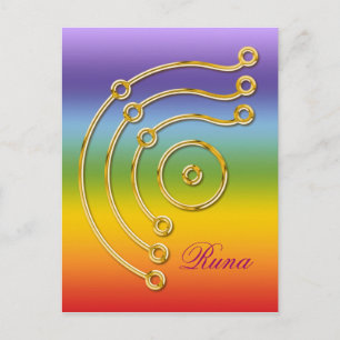 Symbol RUNA / GOLD, Runa Postcard