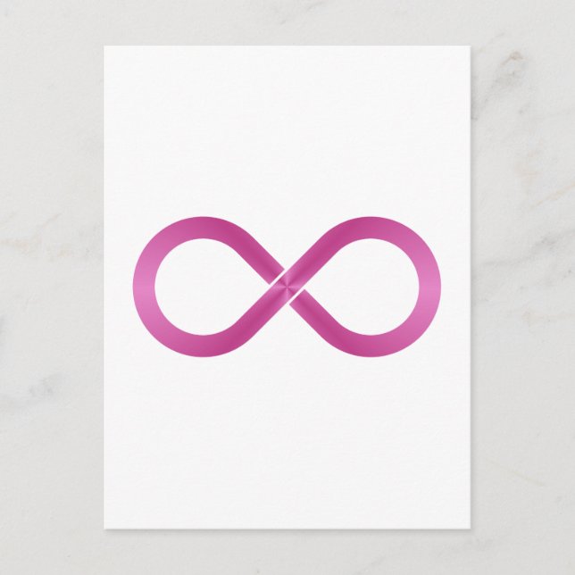 Symbol Unendlichkeit infinity Postcard (Front)