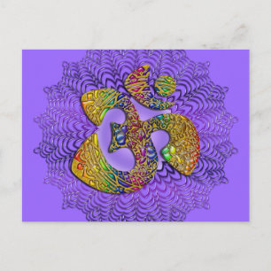 Symbol Universal OM / AUM - Ornament Postcard