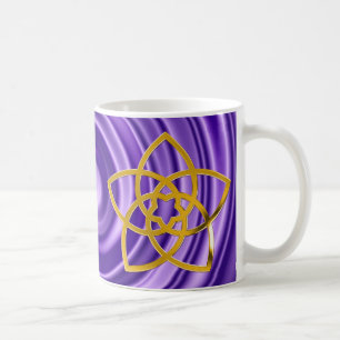 Symbol Venus Flower / GOLD violet swirl Coffee Mug