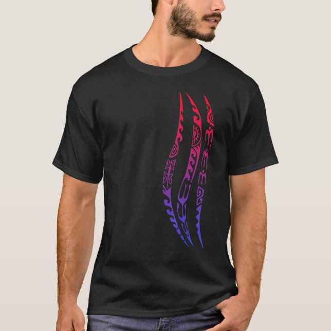 Symbol Waves Pattern Culture Maori Tribal New Zeal T-Shirt (Front)