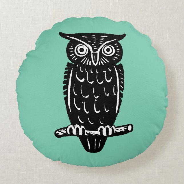 Symbol: Wisdom Round Cushion (Front)