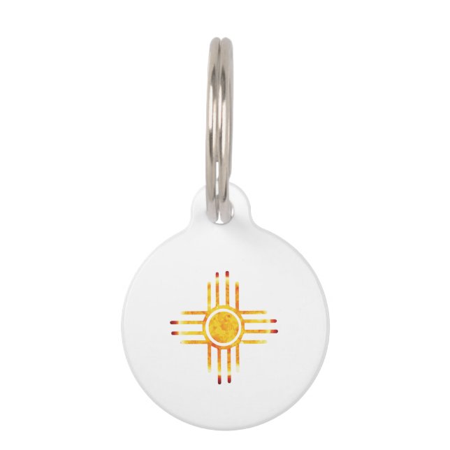 Symbol Zia Sun Gift Idea Pet Tag (Front)