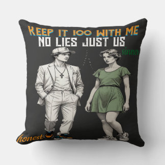 Symbolic Angel Couple Throw Pillow