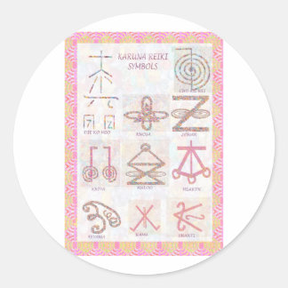 Symbolic ART : Reiki Masters Practice Tools Classic Round Sticker