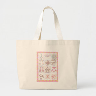 Symbolic ART : Reiki Masters Practice Tools Large Tote Bag