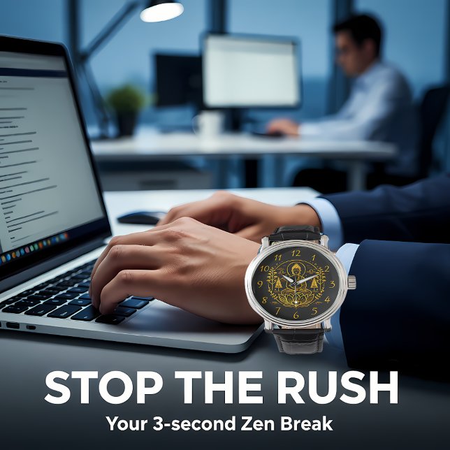 Symbolic Buddha Surrounded by Nature Elements Watch (Creator Uploaded)