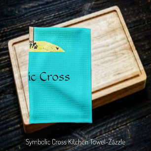 Symbolic Cross Tea Towel