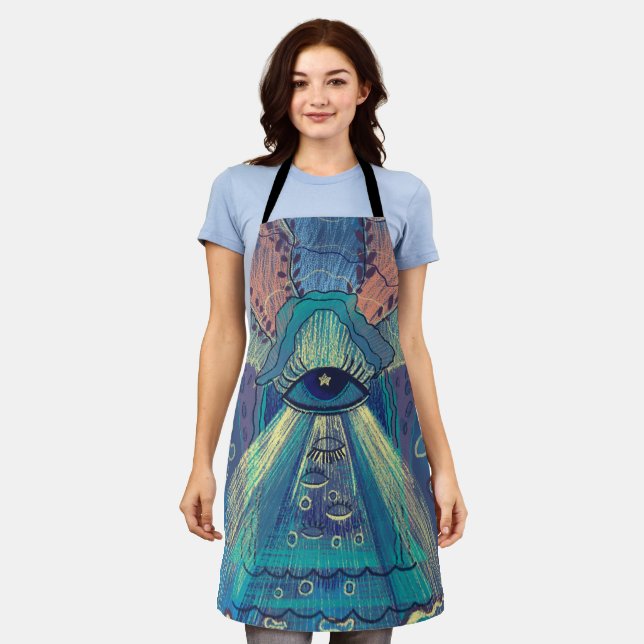 symbolic eye  apron (Worn)