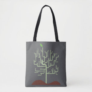 Symbolic Metamorphosis Growth Design Tote Bag