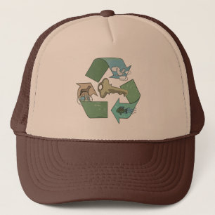 Symbolic Recycling is Key by Mudge Studios Trucker Hat