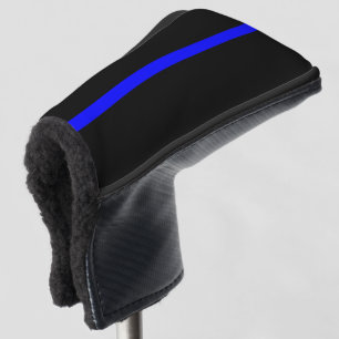 Symbolic Thin Blue Line graphic design on Golf Head Cover