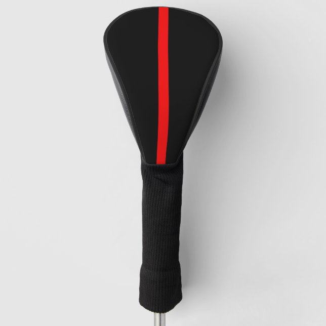 Symbolic Thin Red Line graphic design on Golf Head Cover (Front)