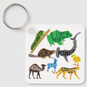 Symbolism of Animals Key Ring