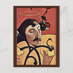 Symbolist Self-Portrait With Halo By Gauguin Paul Postcard