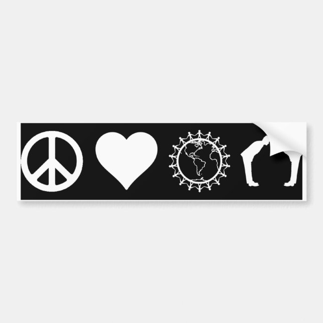 Symbology of PLUR (Dark) (Bumper Sticker) Bumper Sticker (Front)