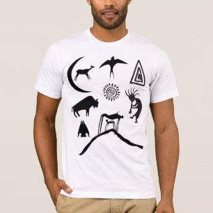 Symbols and Animal Petroglyphs T-Shirt