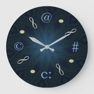 symbols contemporary infinity 001 large clock