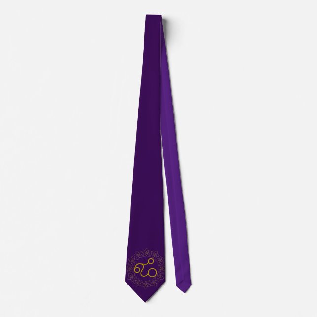 Symbols Flower of Love & Angel Abundia Tie (Front)