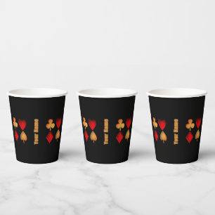 symbols for card game,personalised paper cups