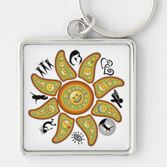 Symbols Key Ring (Front)