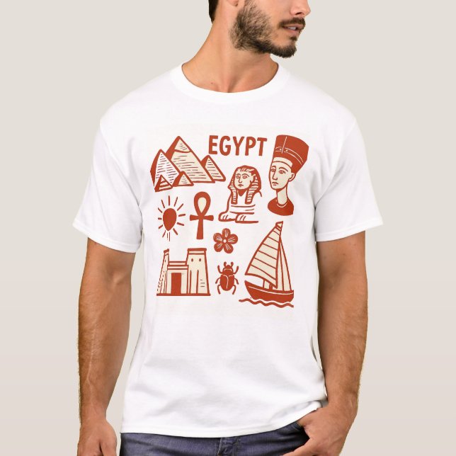 Symbols of Ancient Egypt T-Shirt (Front)