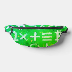 Symbols of Bitcoin (Bright Profit Green - 5) Bum Bags
