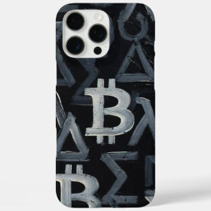 Symbols of Bitcoin (Style: 12) iPhone 16 Pro Max Case