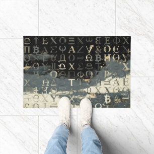 Symbols of Bitcoin (Style: 14) Doormat