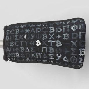 Symbols of Bitcoin (Style: 9) Golf Head Cover