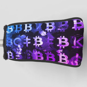 Symbols of Bitcoin (Style: Miami Purple - 2) Golf Head Cover