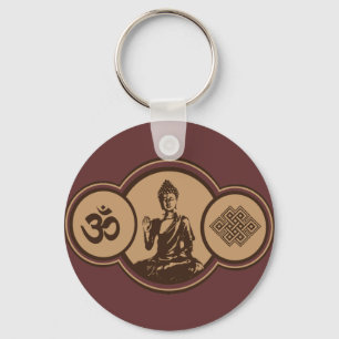 Symbols Of Buddha Keychain