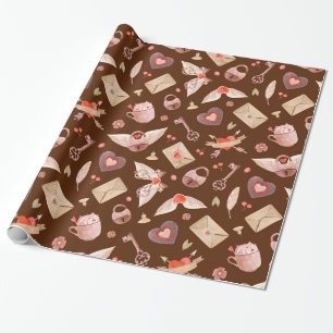 Symbols of Love Wrapping Paper