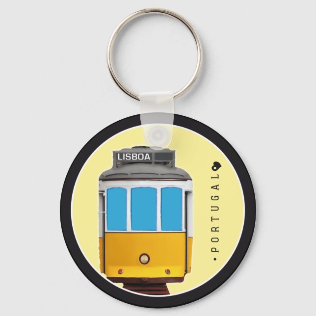 Symbols of Portugal - Lisbon Tramway Key Ring (Front)