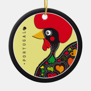 Symbols of Portugal - Rooster Ceramic Tree Decoration