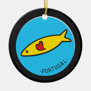 Symbols of Portugal - Sardine Nr. 02 Ceramic Tree Decoration