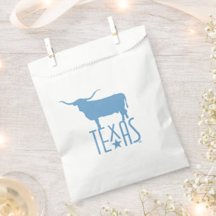 Symbols of Texas, Longhorn, blue Favour Bag
