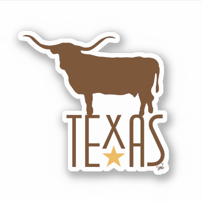 Symbols of Texas, Longhorn, brown (Front)