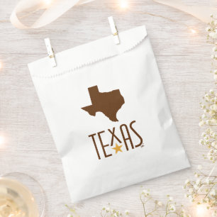 Symbols of Texas, State of Texas, brown Favour Bag