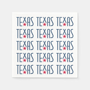 Symbols of Texas, Texas and Star Navy Napkin