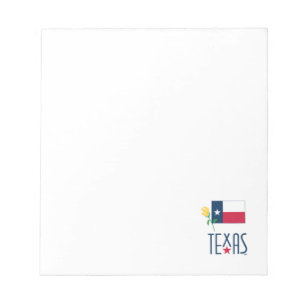Symbols of Texas, Texas Flag and Yellow Rose Notepad