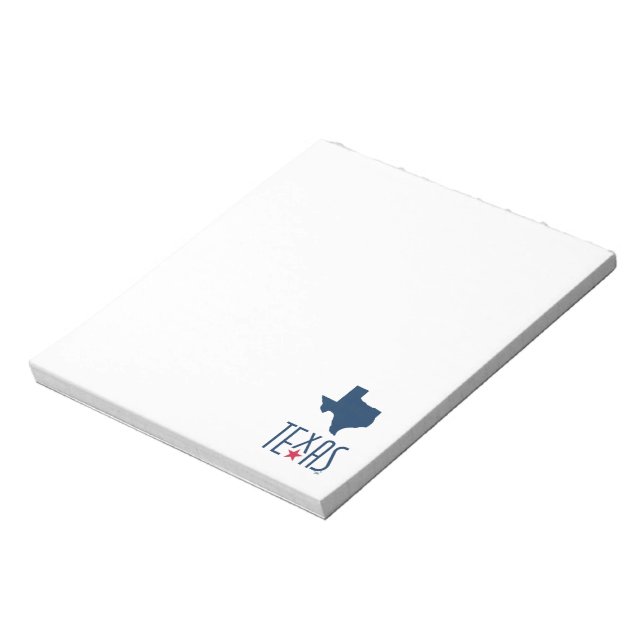 Symbols of Texas, Texas, navy blue Notepad (Rotated)