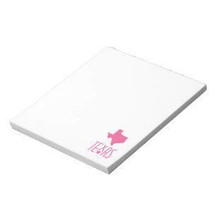 Symbols of Texas, Texas, pink Notepad