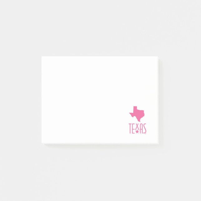 Symbols of Texas, Texas, pink Post-it Notes (Front)