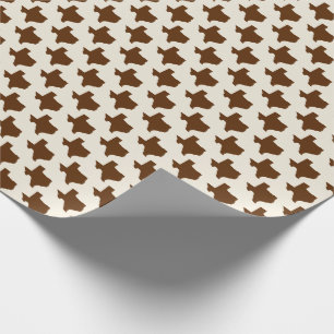 Symbols of Texas, Texas State, Brown Wrapping Paper