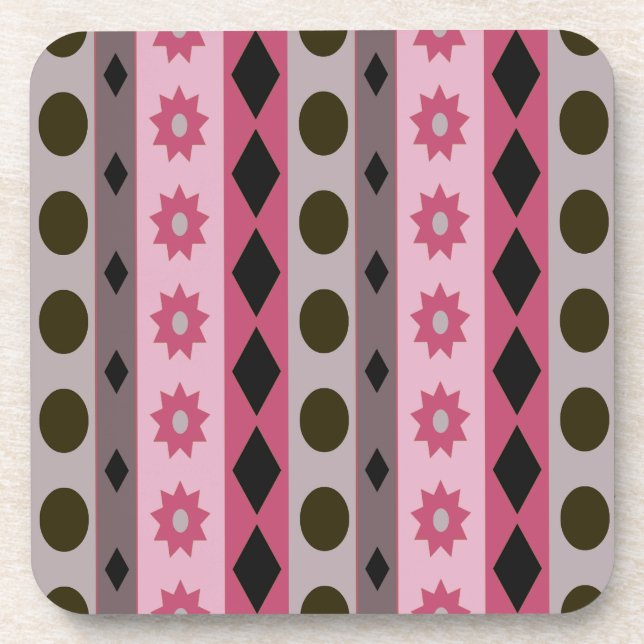 SYMBOLS pink Coaster (Front)